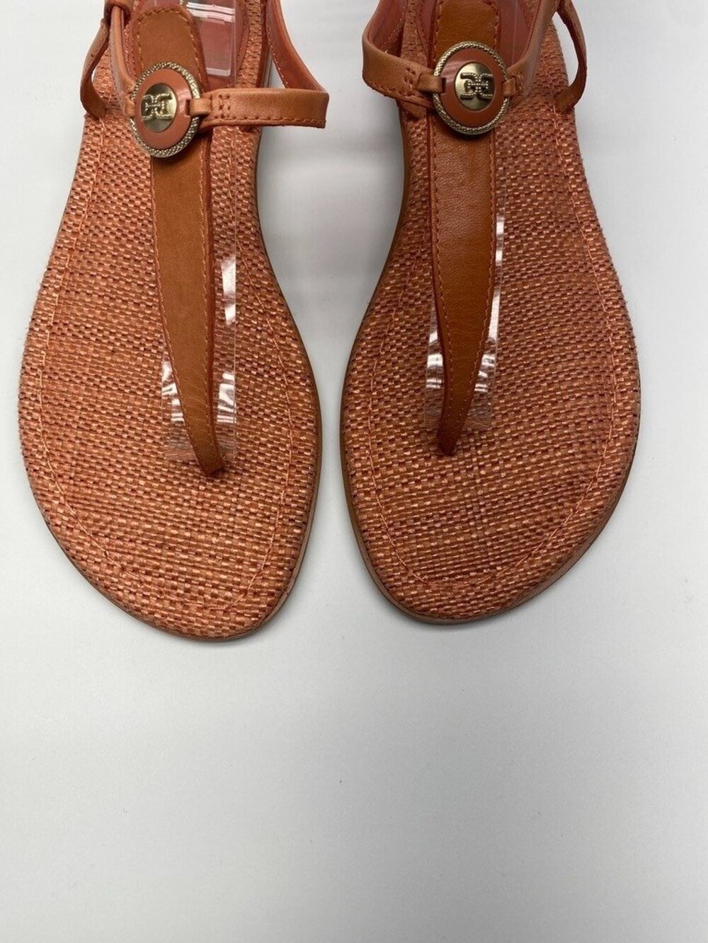 Sam Edelman Womens Gigi Signet T-Strap Flat Sandals Sz 9 - Picture 4 of 8